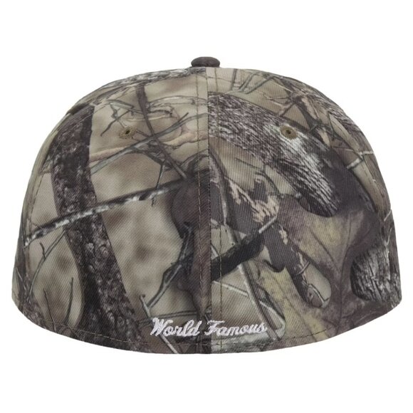 Supreme x New Era Breast Cancer Box Logo Camo Fitted 7 1/4 - Picture 3 of 5